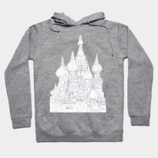 Moscow Saint Basil's Cathedral sketch Hoodie